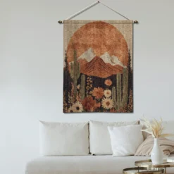 Desert Sunset Woven Tapestry