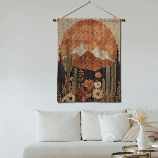 Desert Sunset Woven Tapestry