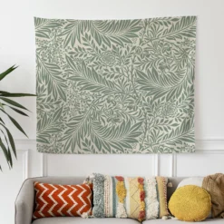 Leaf And Flowers Tapestry