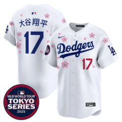 Shohei Ohtani Kanji Los Angeles Dodgers White Tokyo Series Stitched Jersey