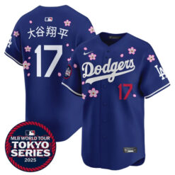 Shohei Ohtani Kanji Los Angeles Dodgers Royal Blue Tokyo Series Stitched Jersey