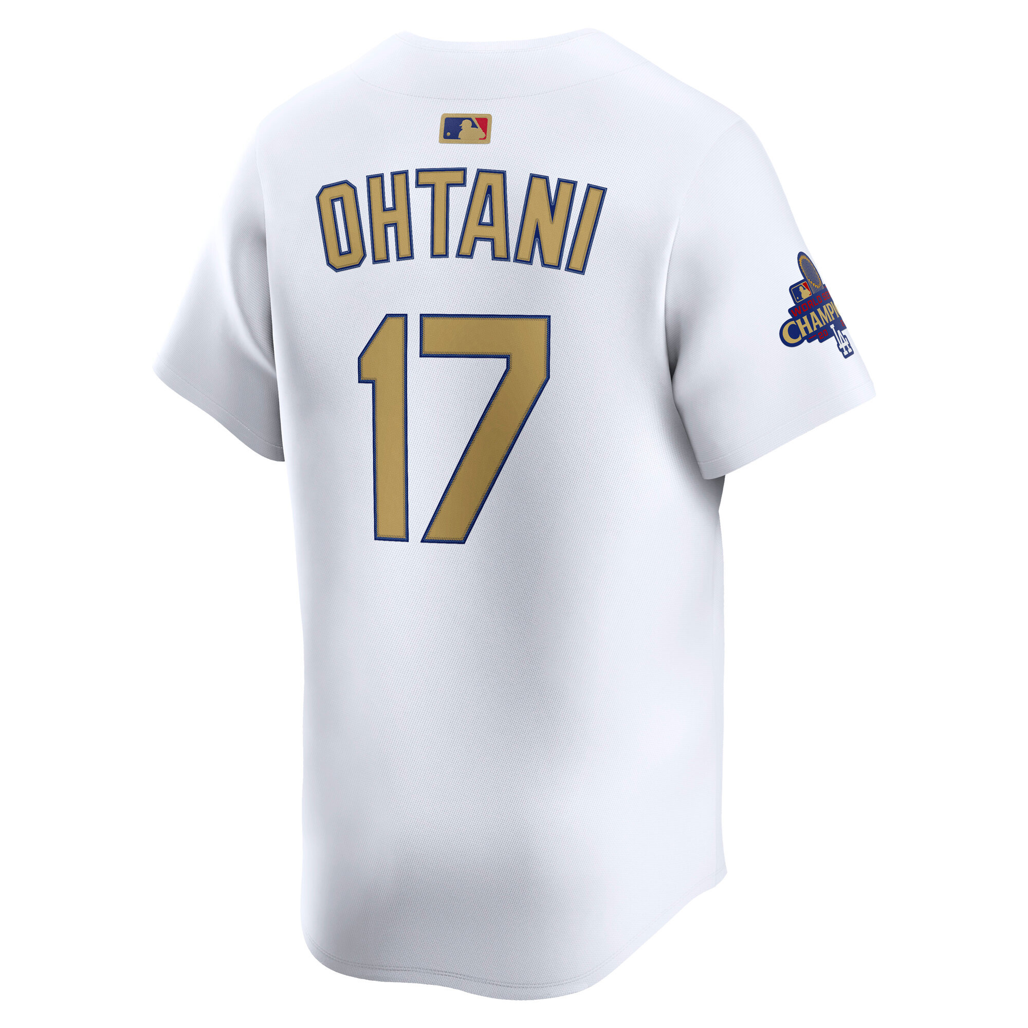 Shohei Ohtani Los Angeles Dodgers White 2025 Gold Collection Limited Stitched Jersey - Image 3