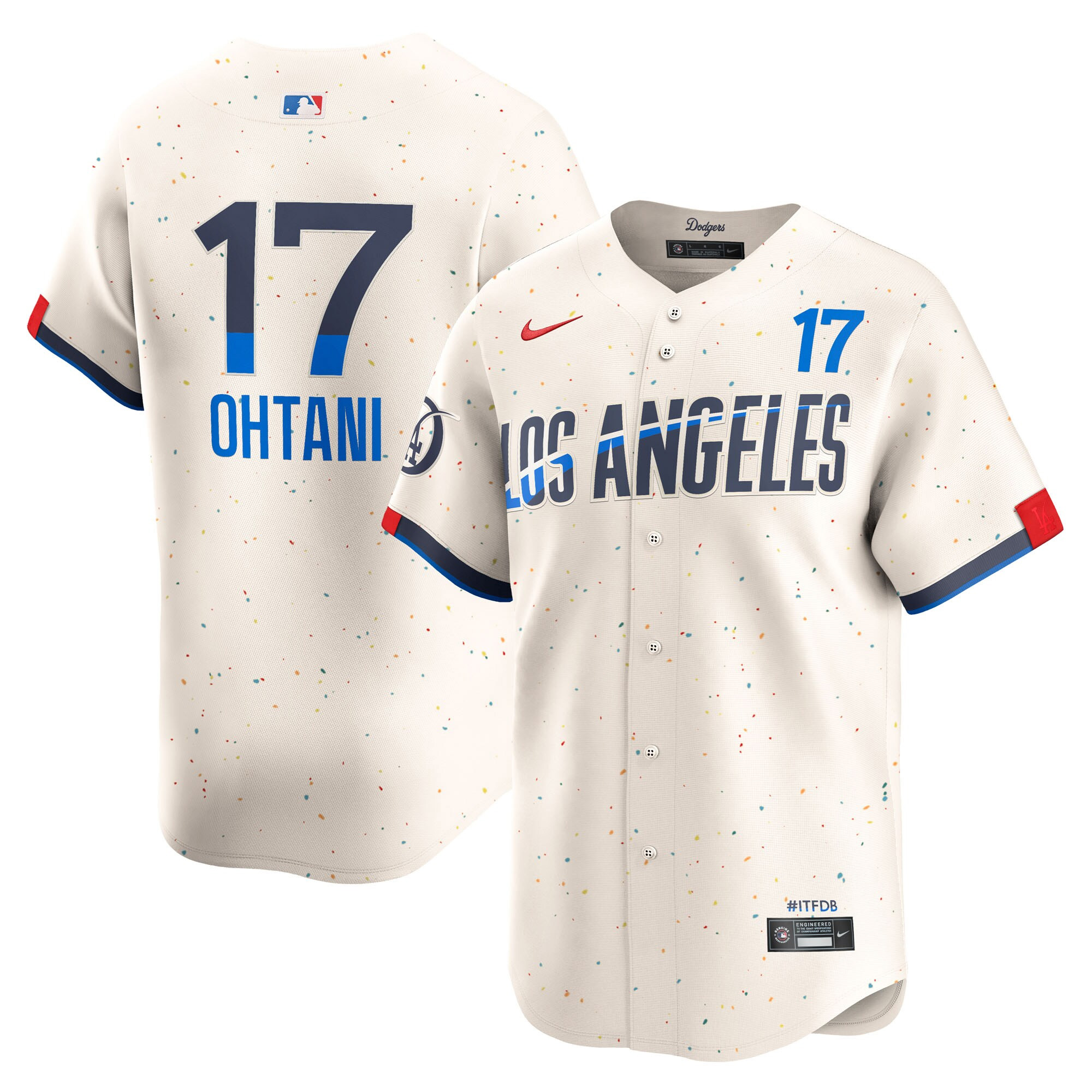 Shohei Ohtani Los Angeles Dodgers Cream 2025 City Connect Limited Stitched Jersey