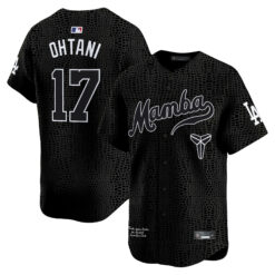 Shohei Ohtani Los Angeles Dodgers Black Mamba Kobe Honor Collection Limited Stitched Jersey