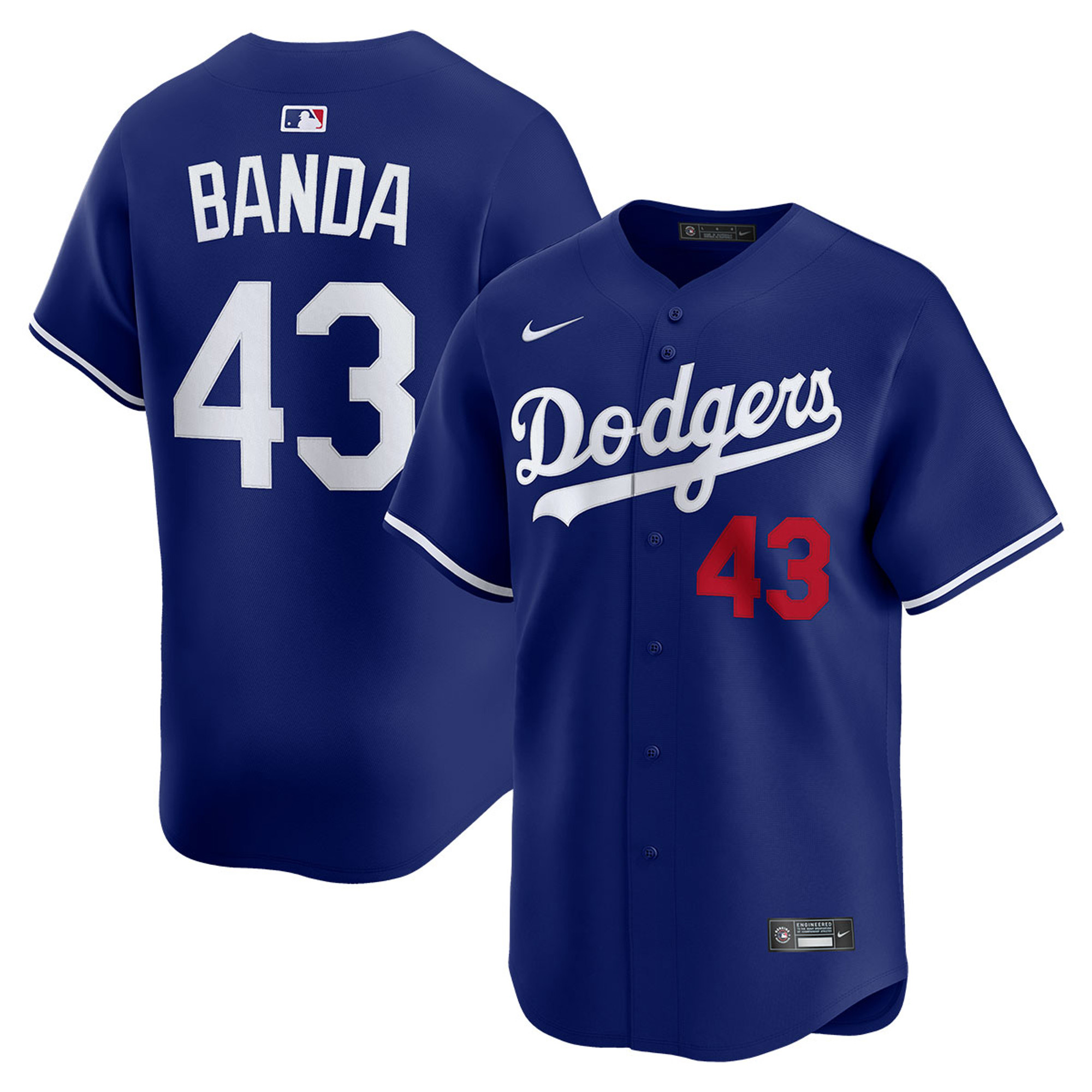 Anthony Banda Los Angeles Dodgers Royal Blue Alternate Limited Stitched Jersey