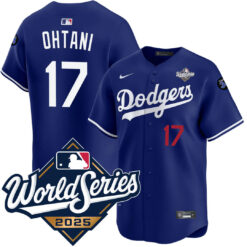 Shohei Ohtani Los Angeles Dodgers Royal Alternate 2025 World Series Limited Stitched Jersey