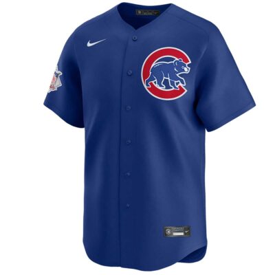 Alternative view of Alex Bregman Chicago Cubs Royal Blue Alternate Limited Jersey - All Stitched